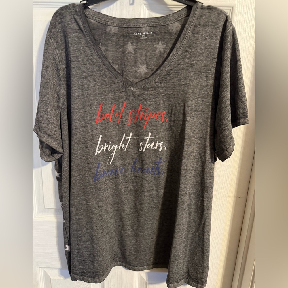 Lane Bryant Charcoal Graphic Tee